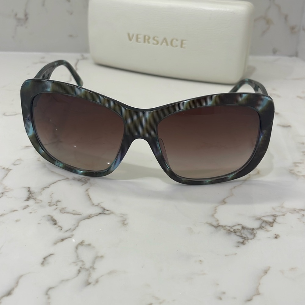 Versace Sunglasses with white leather case